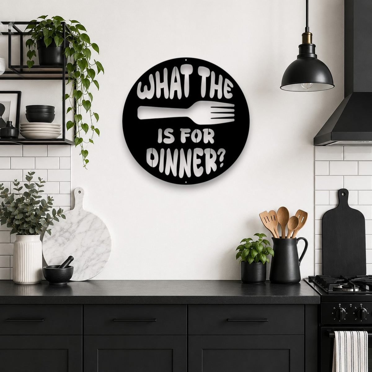 What the Fork Is for Dinner Wall Art