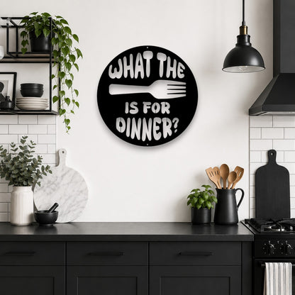 What the Fork Is for Dinner Wall Art