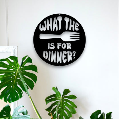 What the Fork Is for Dinner Wall Art