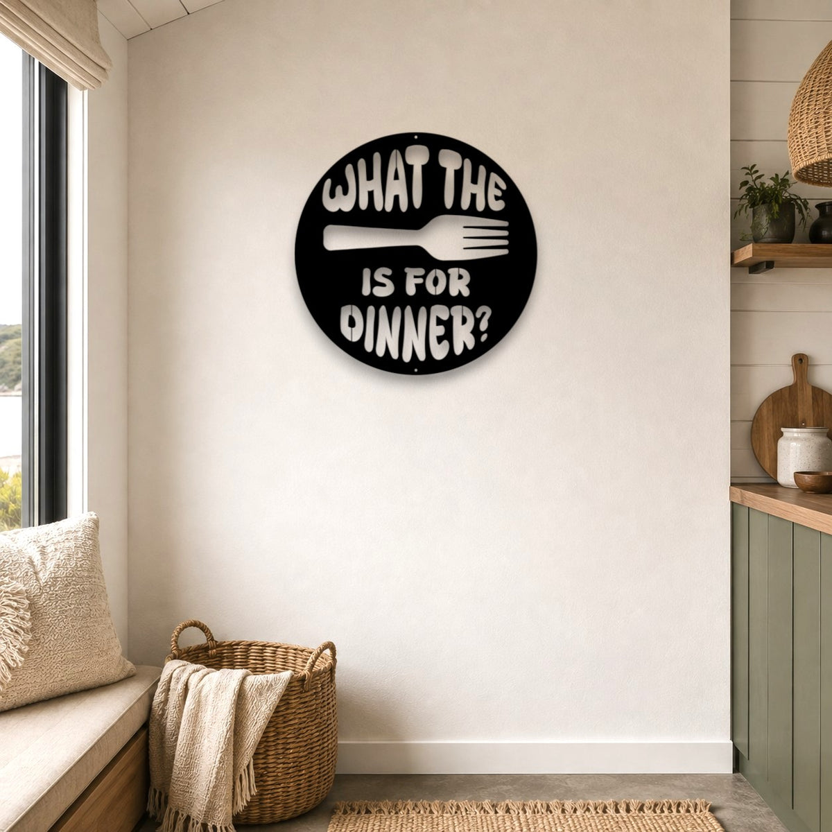 What the Fork Is for Dinner Wall Art