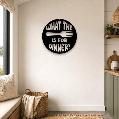 What the Fork Is for Dinner Wall Art