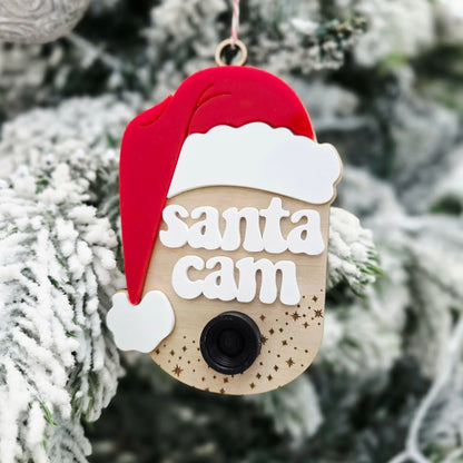 Santa Cam Christmas Tree Ornament