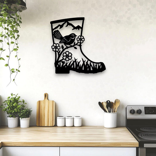 Fantail Gumboot Wall Art Whimsic 