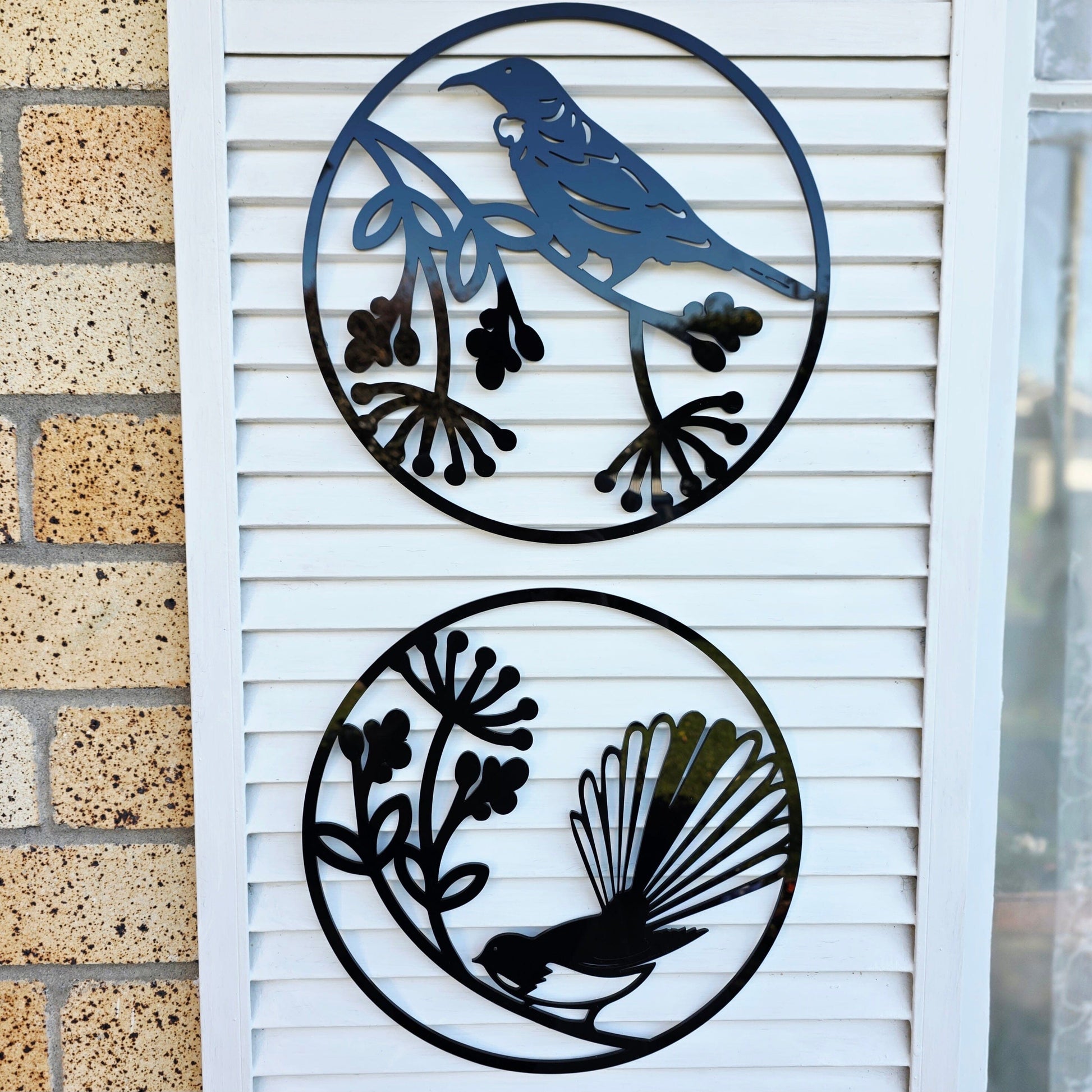 Fantail & Tui Wall Art Set Whimsic 