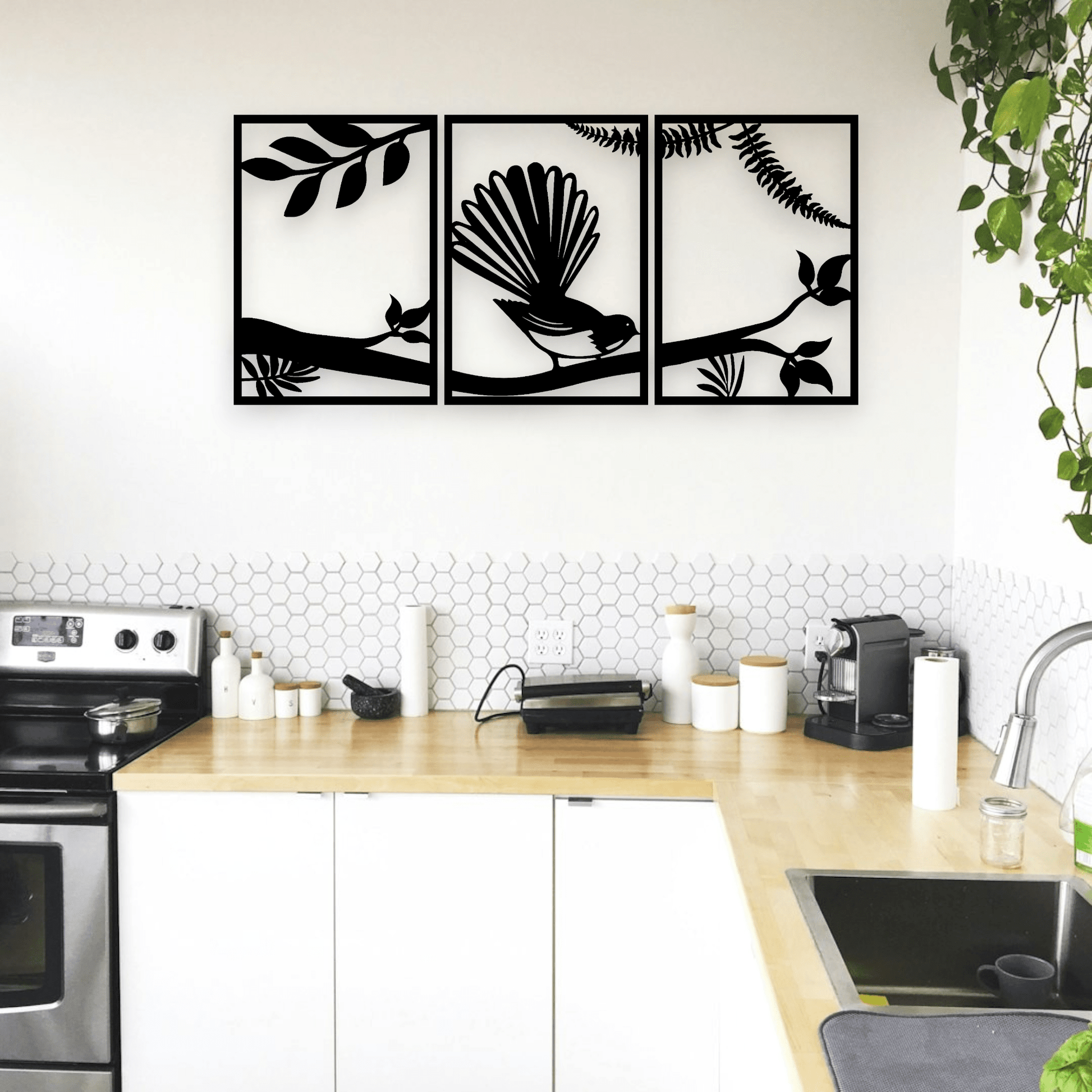Fantail Wall Art Set Wall Decor Whimsic 