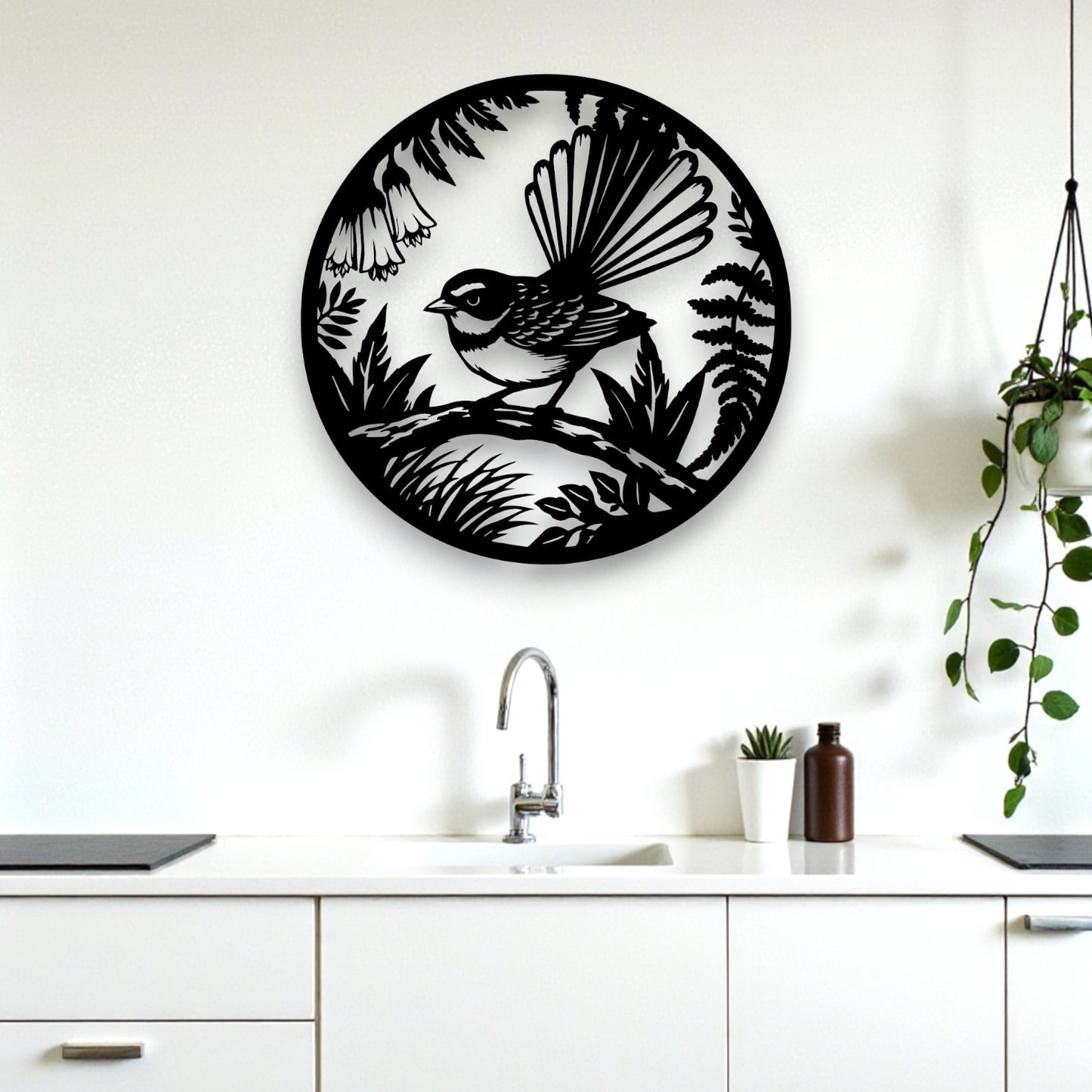 Garden Pīwakawaka Wall Art