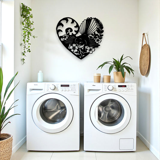 Koru Fantail Heart Wall Décor