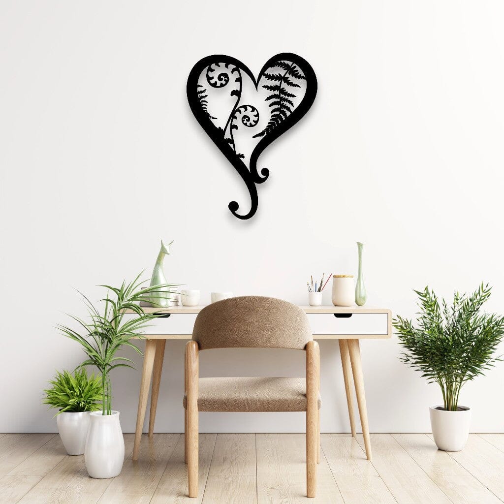Fern & Koru Heart Wall Art Whimsic 