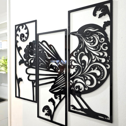 Filigree Fantail Wall Art Set Wall Decor Whimsic 