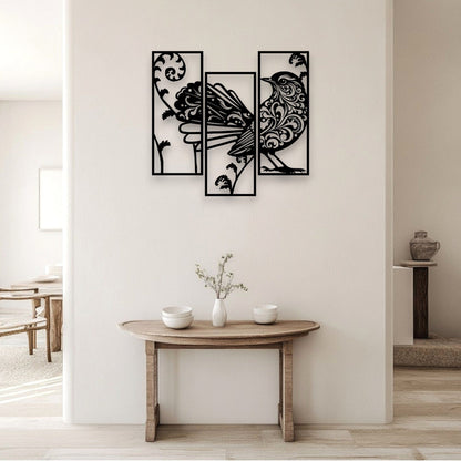 Filigree Fantail Wall Art Set Wall Decor Whimsic 