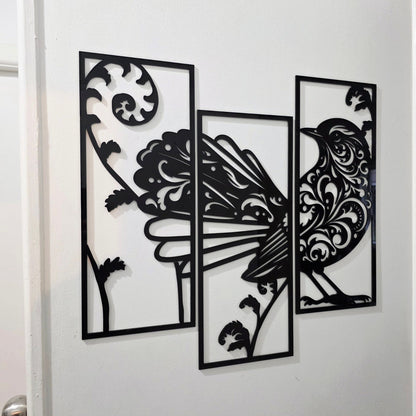 Filigree Fantail Wall Art Set Wall Decor Whimsic 