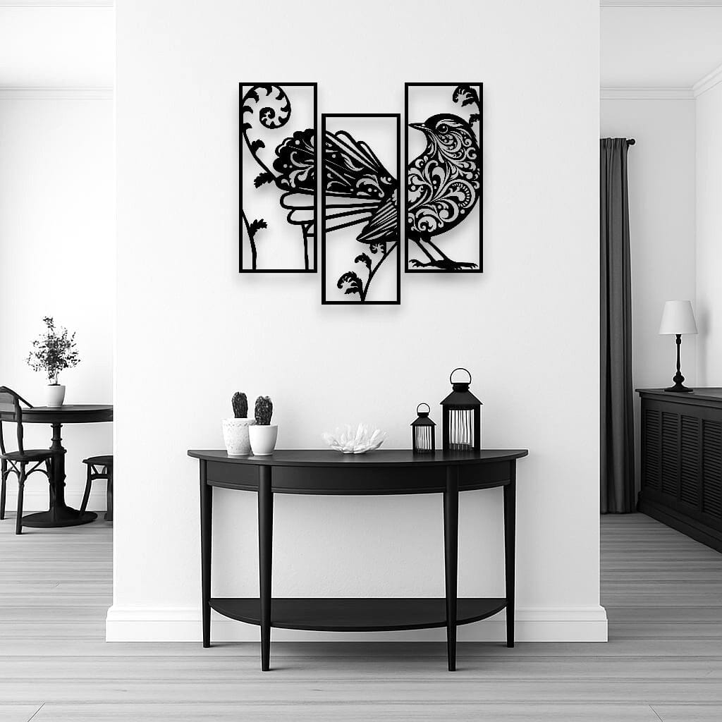 Filigree Fantail Wall Art Set Wall Decor Whimsic 