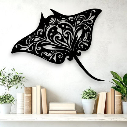 Filigree Manta Ray Wall Art Wall Decor Whimsic 