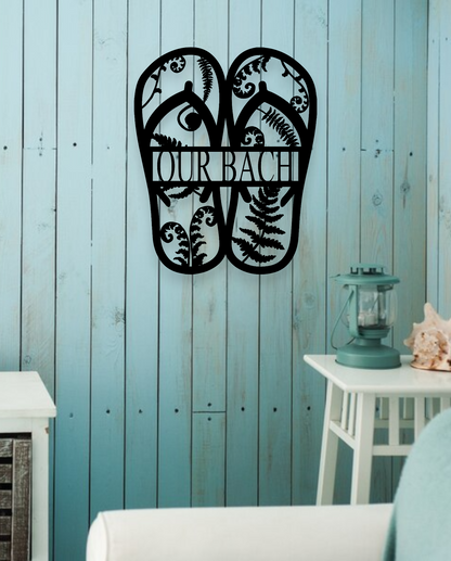 Personalised Kiwiana Fern Jandals