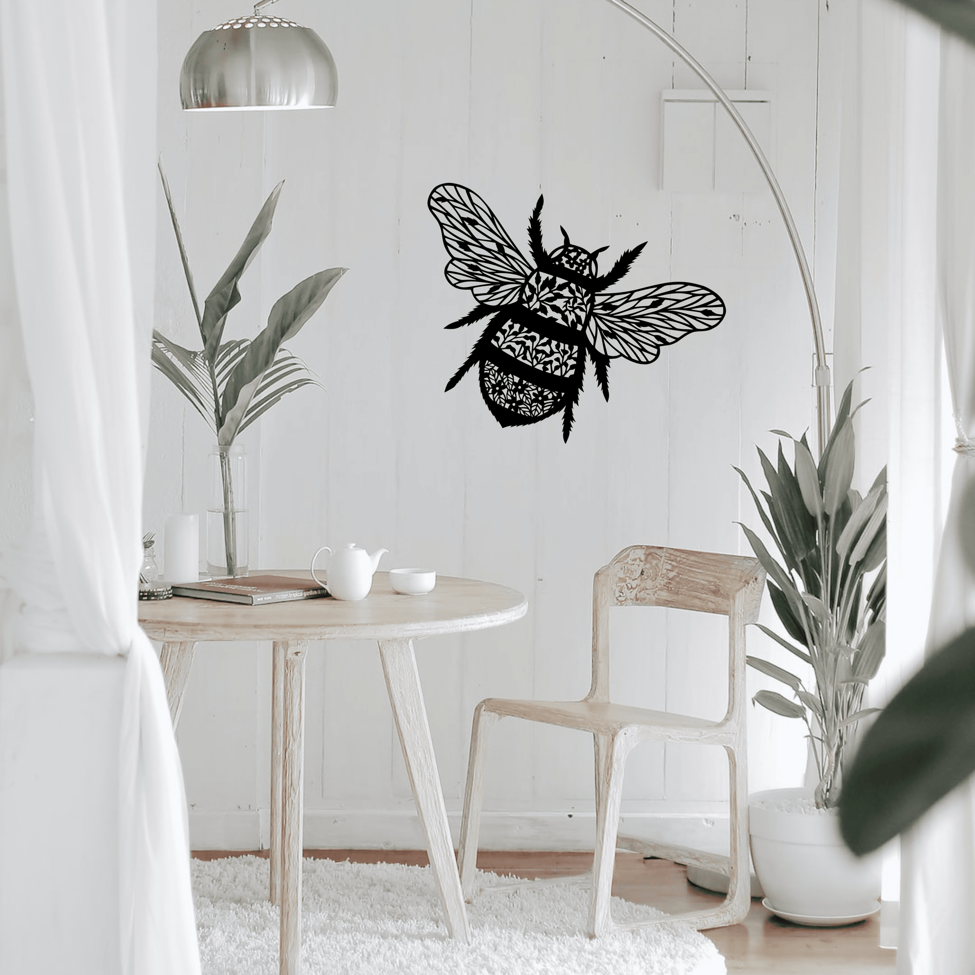 Floral Bee Wall Art Whimsic 