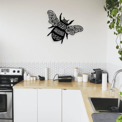 Floral Bee Wall Art Whimsic 