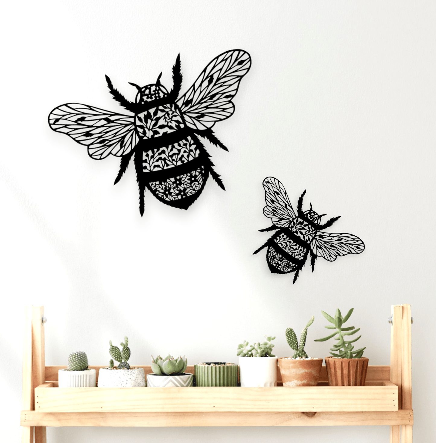 Floral Bee Wall Art Whimsic 