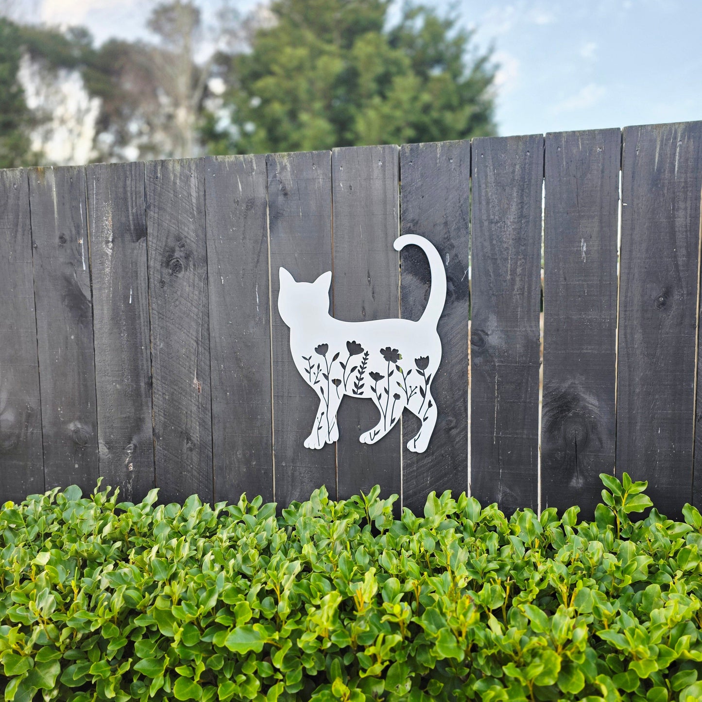 Floral Cat Wall Art Wall Decor Whimsic 