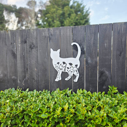 Floral Cat Wall Art Wall Decor Whimsic 