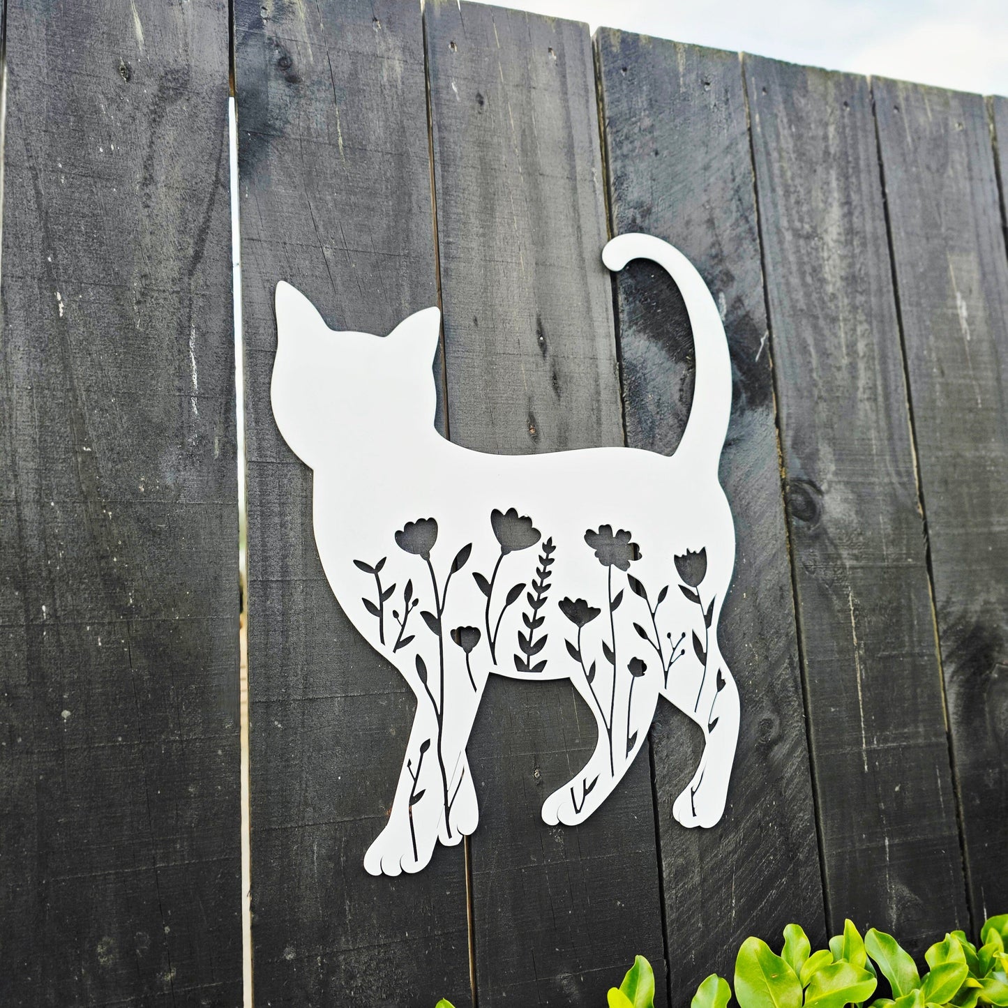 Floral Cat Wall Art Wall Decor Whimsic 