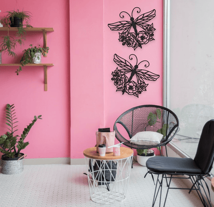 Floral Dragonfly Wall Décor Whimsic 