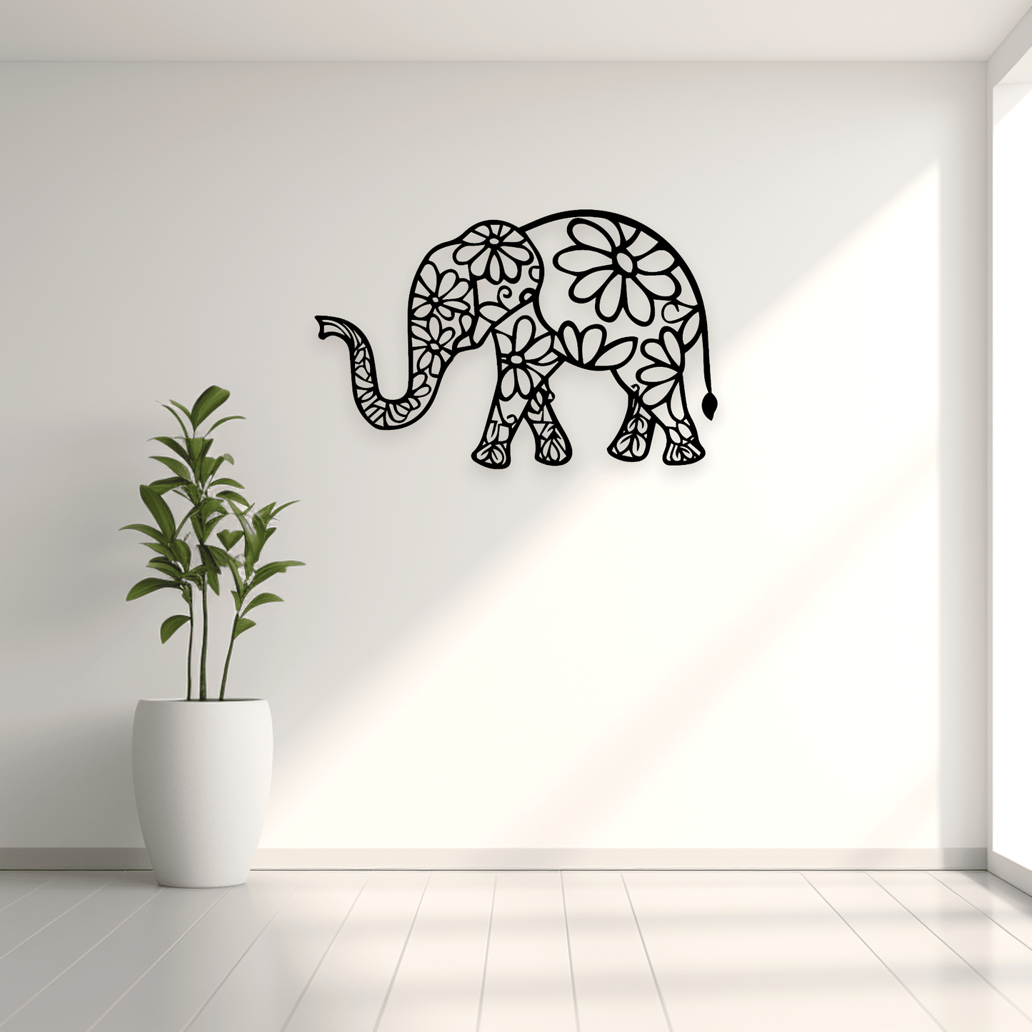 Floral Elephant Wall Décor Whimsic 