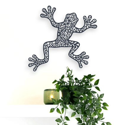 Floral Frog Wall Décor Whimsic 