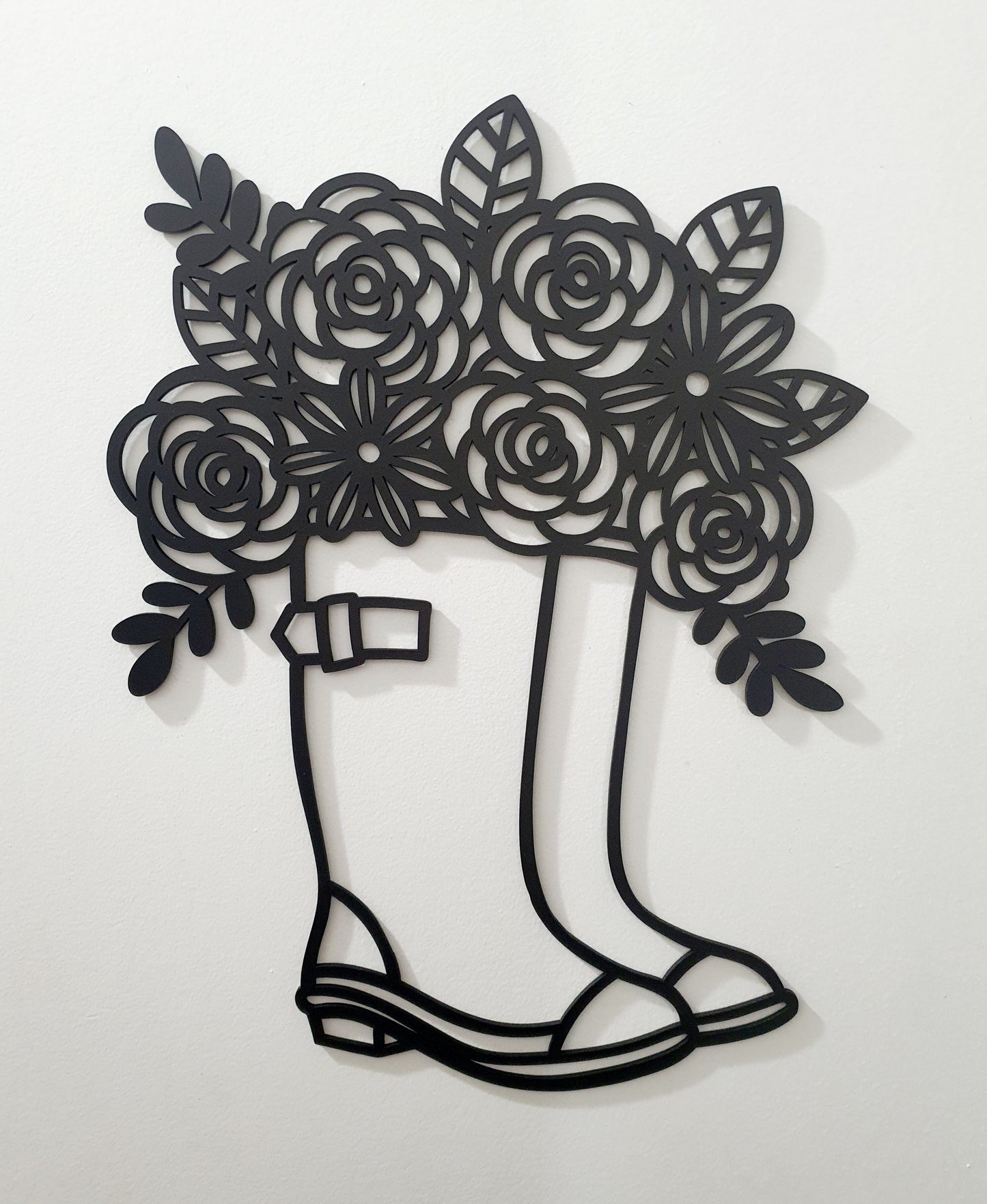 Floral Gumboots Wall Art Wall Decor Whimsic 
