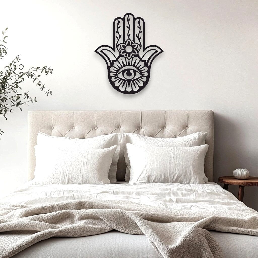 Floral Hamsa Wall Art Wall Decor Whimsic 