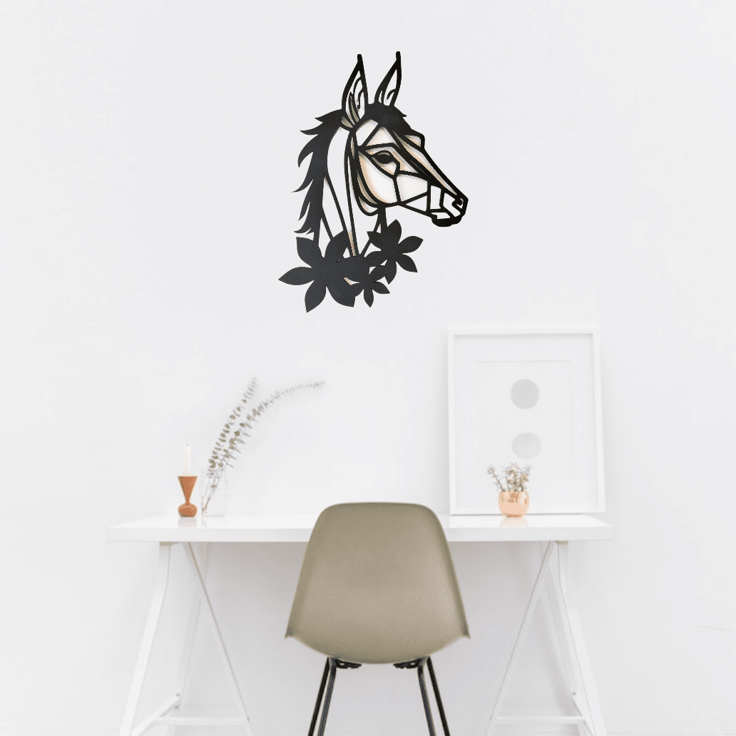Floral Horse Wall Décor Whimsic 