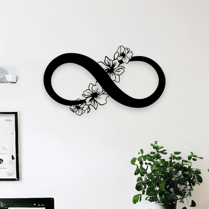Floral Infinity Symbol Wall Art Whimsic 