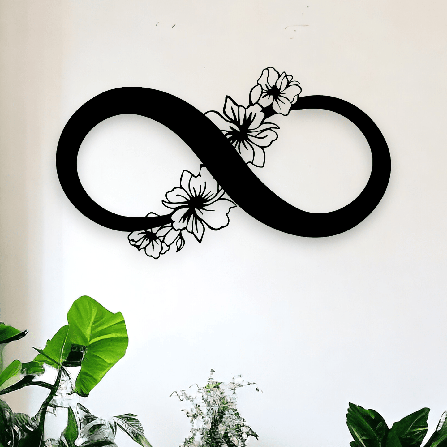 Floral Infinity Symbol Wall Art Whimsic 