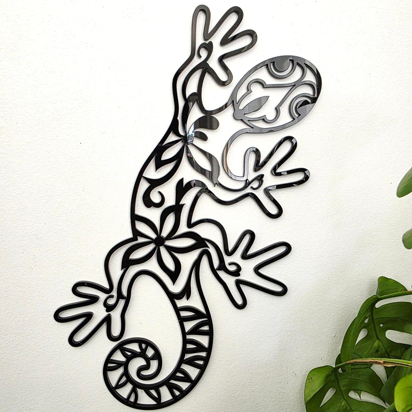 Floral Lizard Wall Décor Whimsic 