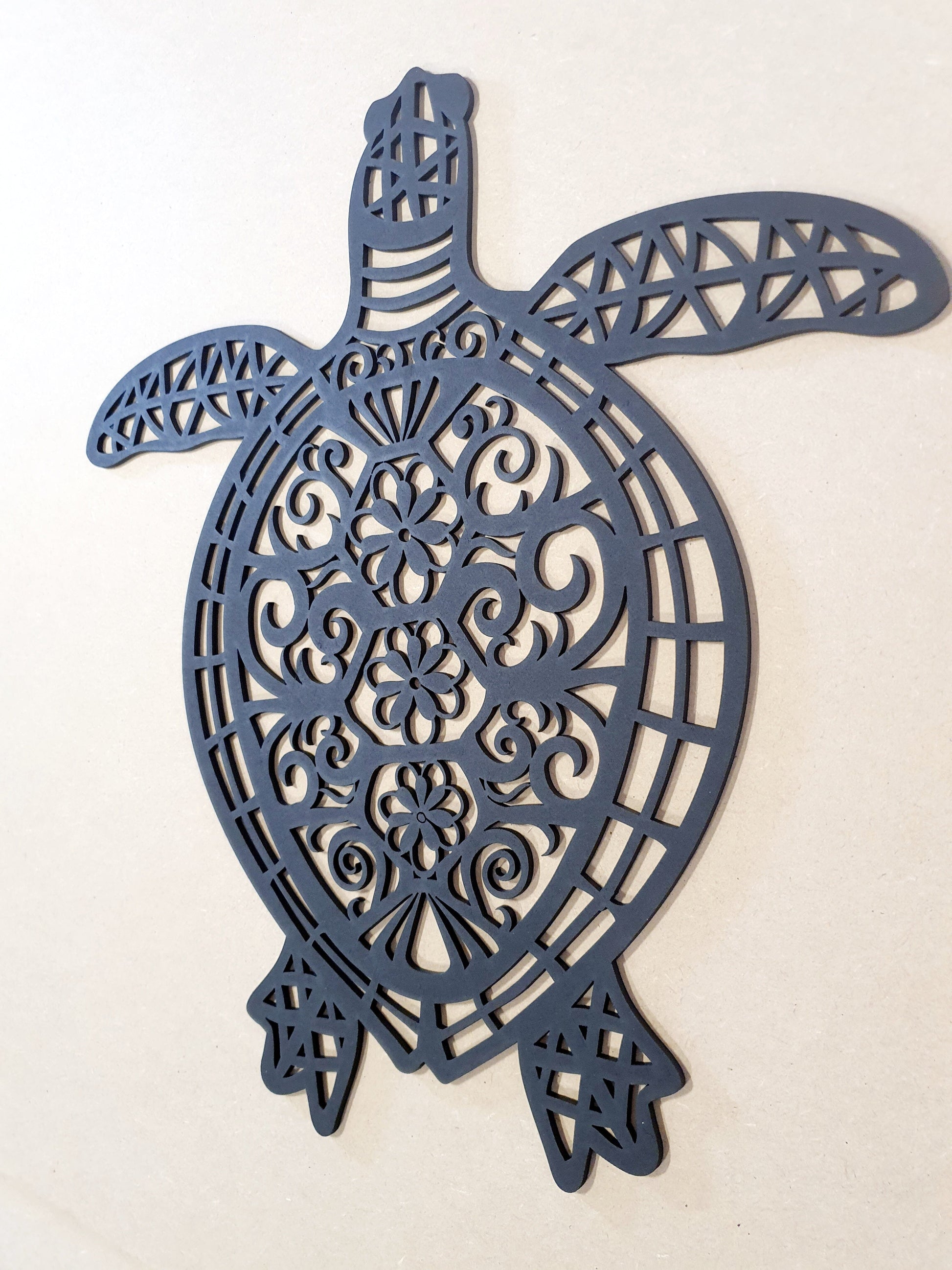 Floral Mandala Turtle Wall Décor Whimsic 