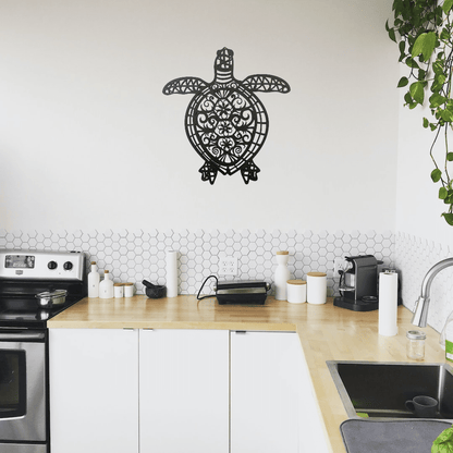 Floral Mandala Turtle Wall Décor Whimsic 