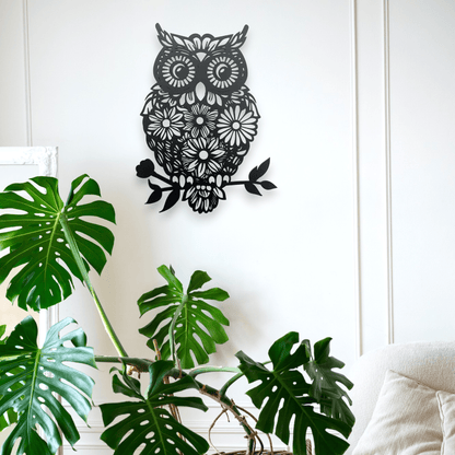 Floral Owl Wall Décor Whimsic 
