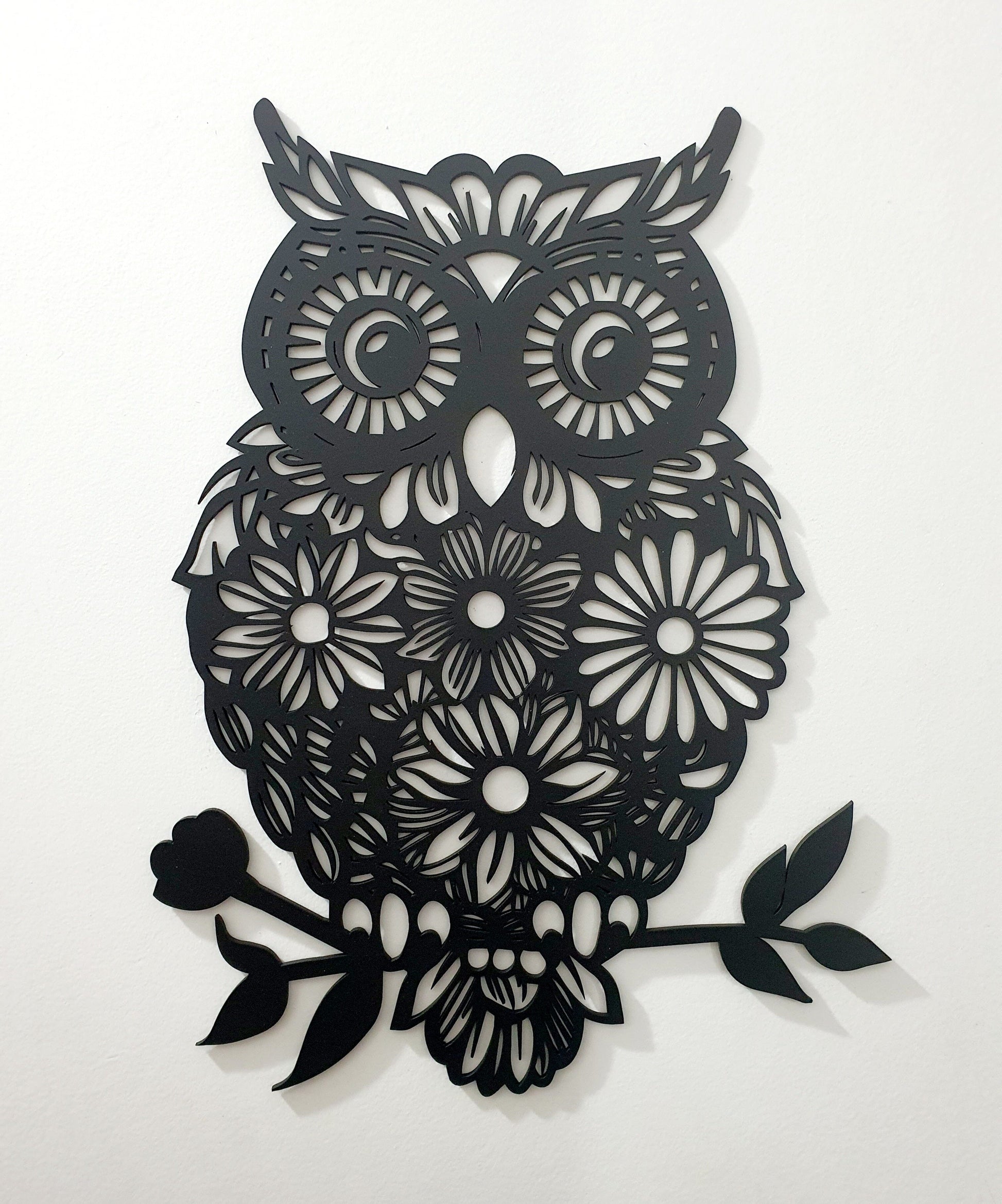 Floral Owl Wall Décor Whimsic 