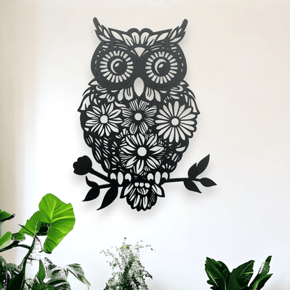 Floral Owl Wall Décor Whimsic 