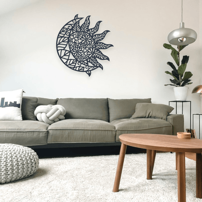 Floral Sun & Moon Wall Décor Whimsic 