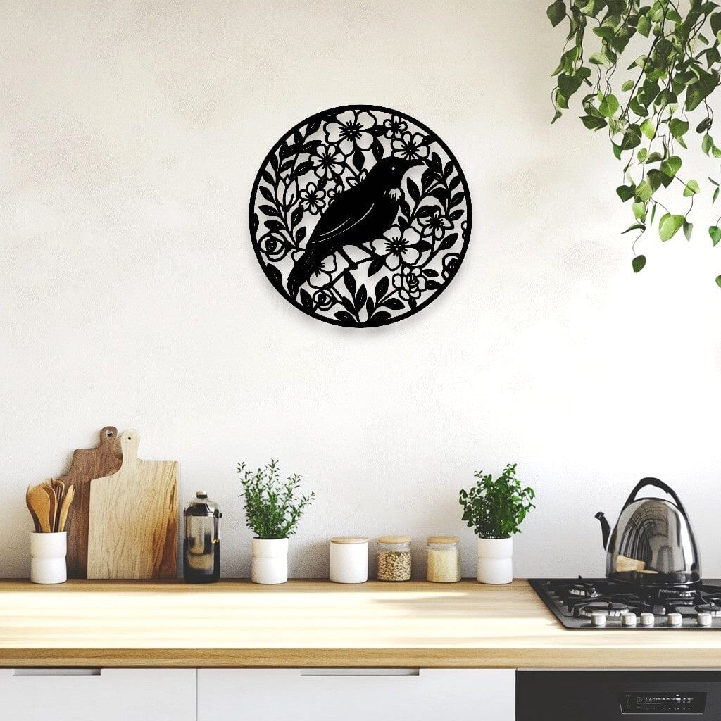 Floral Tui Round Wall Décor Whimsic 