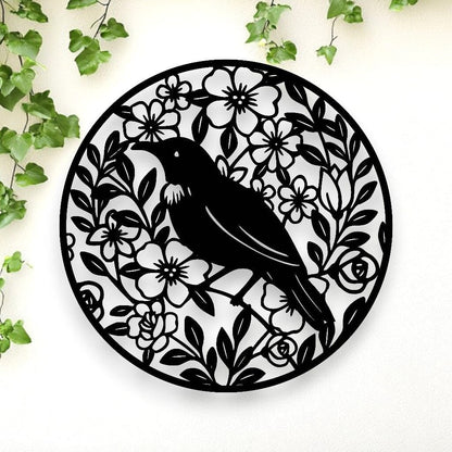 Floral Tui Round Wall Décor Whimsic 
