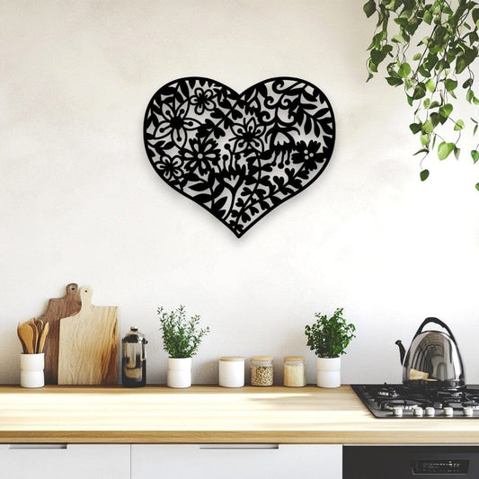 Flower Heart Wall Décor Whimsic 