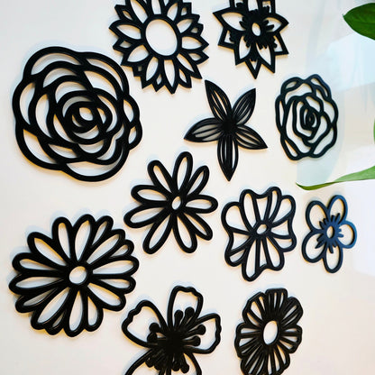 Flowers Wall Art Set Whimsic 