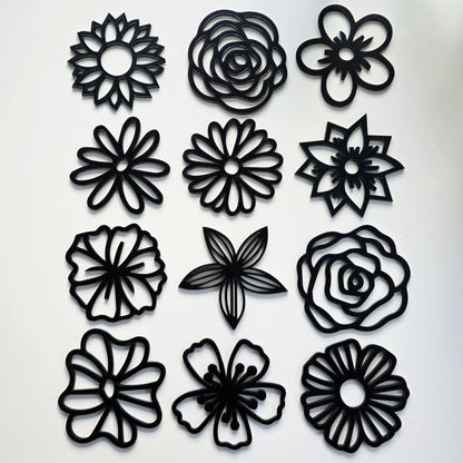 Flowers Wall Art Set Whimsic 