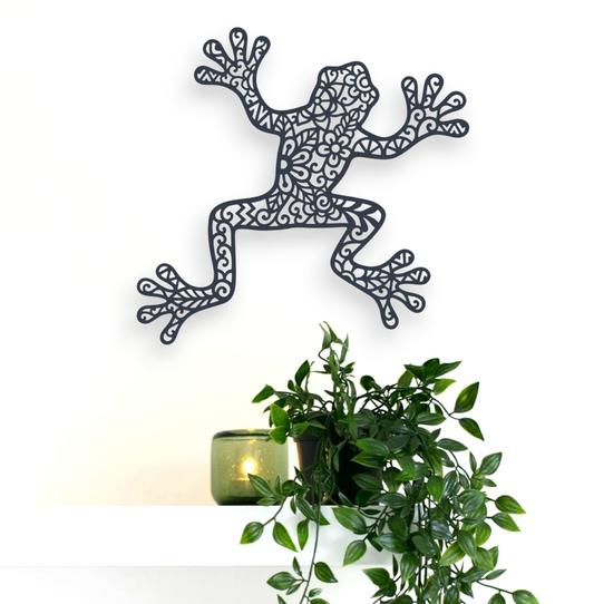 Floral Frog Wall Décor