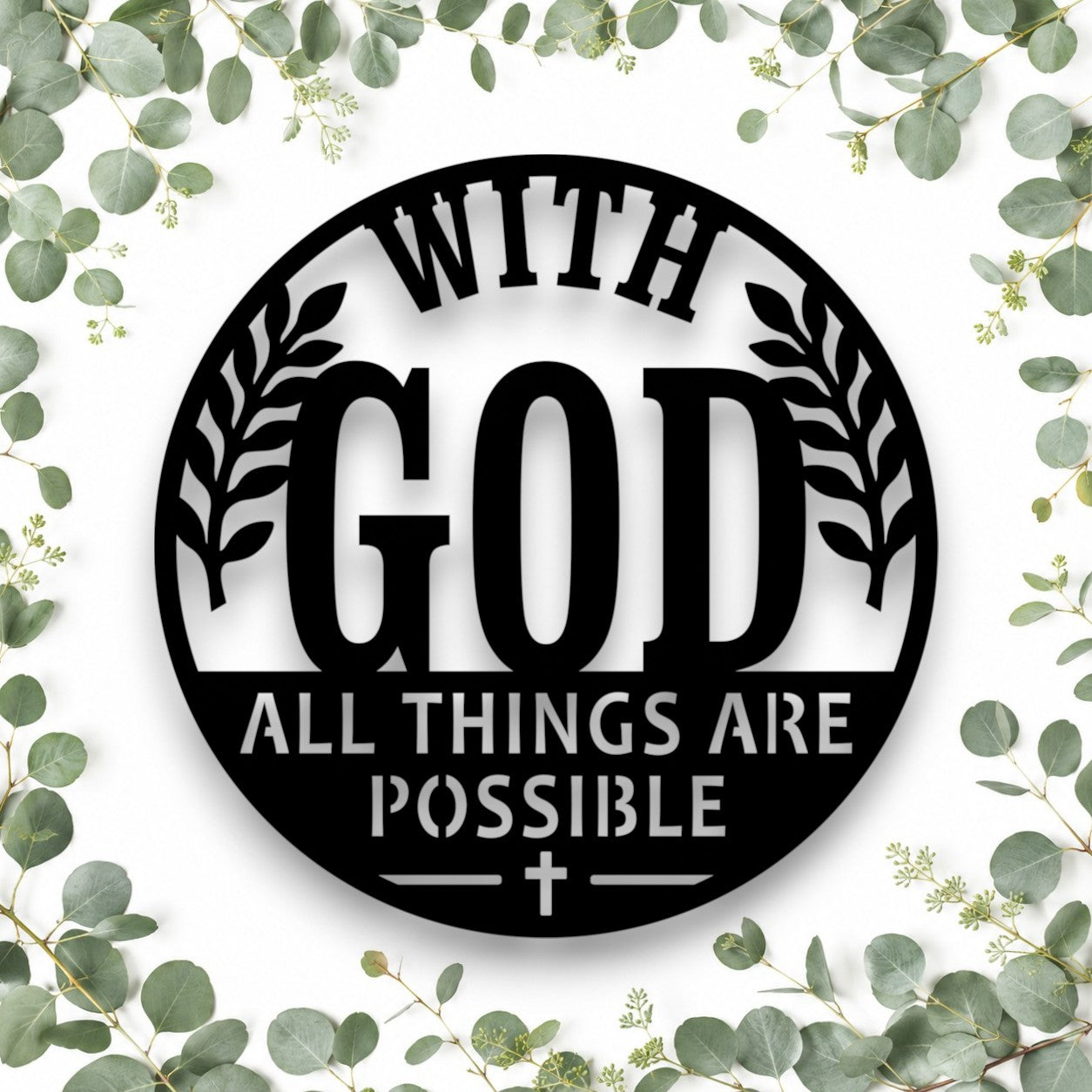 With God All Things Are Possible Wall Art