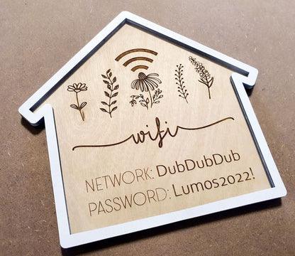 Wildflower Home Wi-Fi Sign