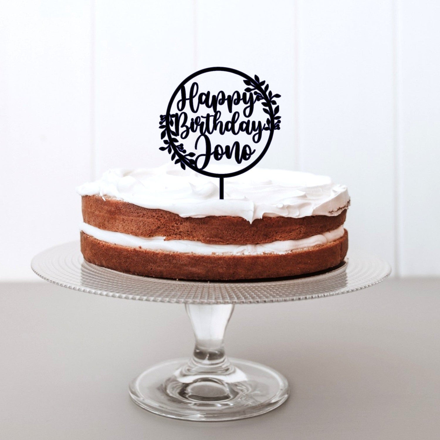 Happy Birthday Wreath Cake Topper Whimsic 