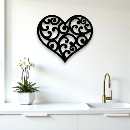 Harmony Koru Heart Wall Art