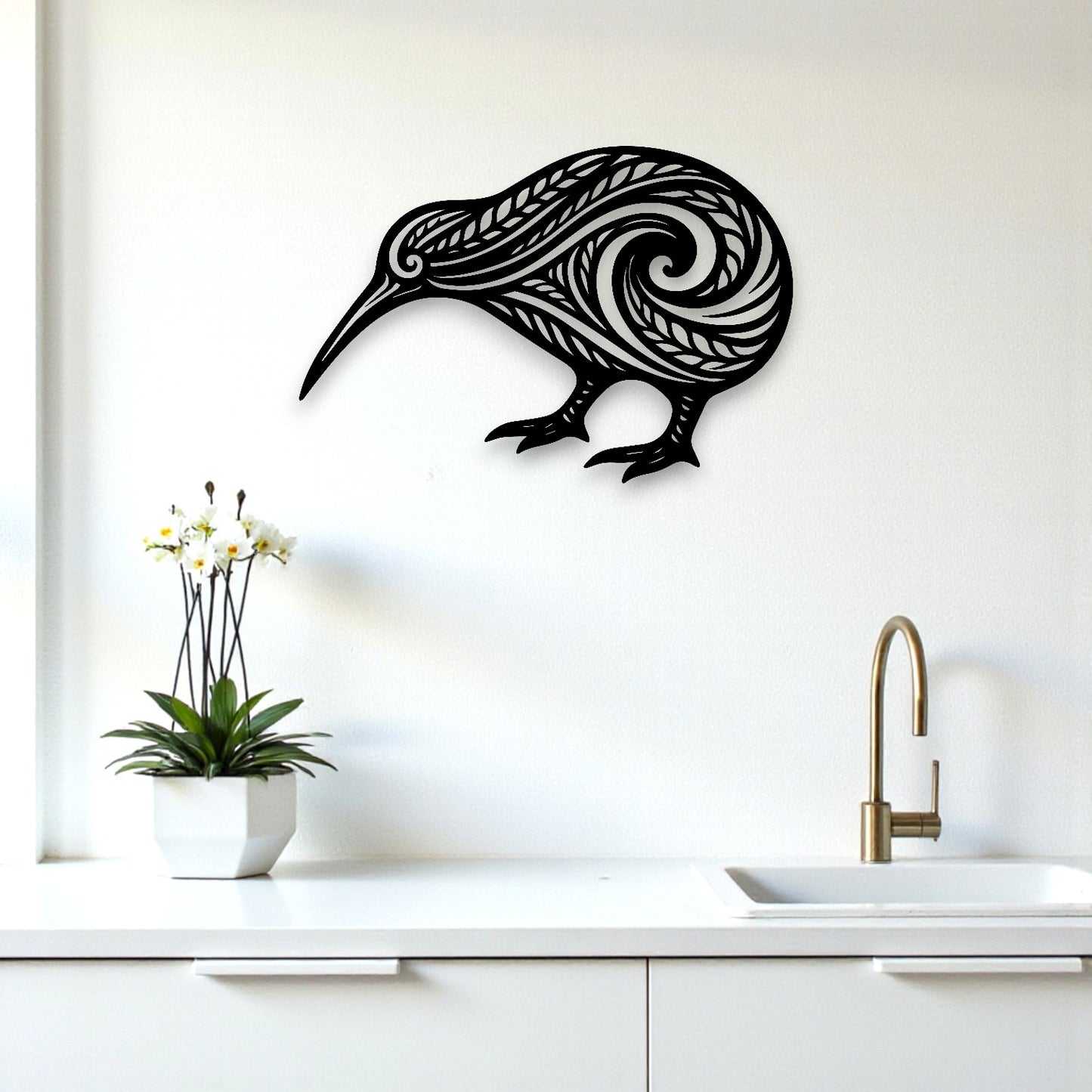 Koru Flow Kiwi Wall Art
